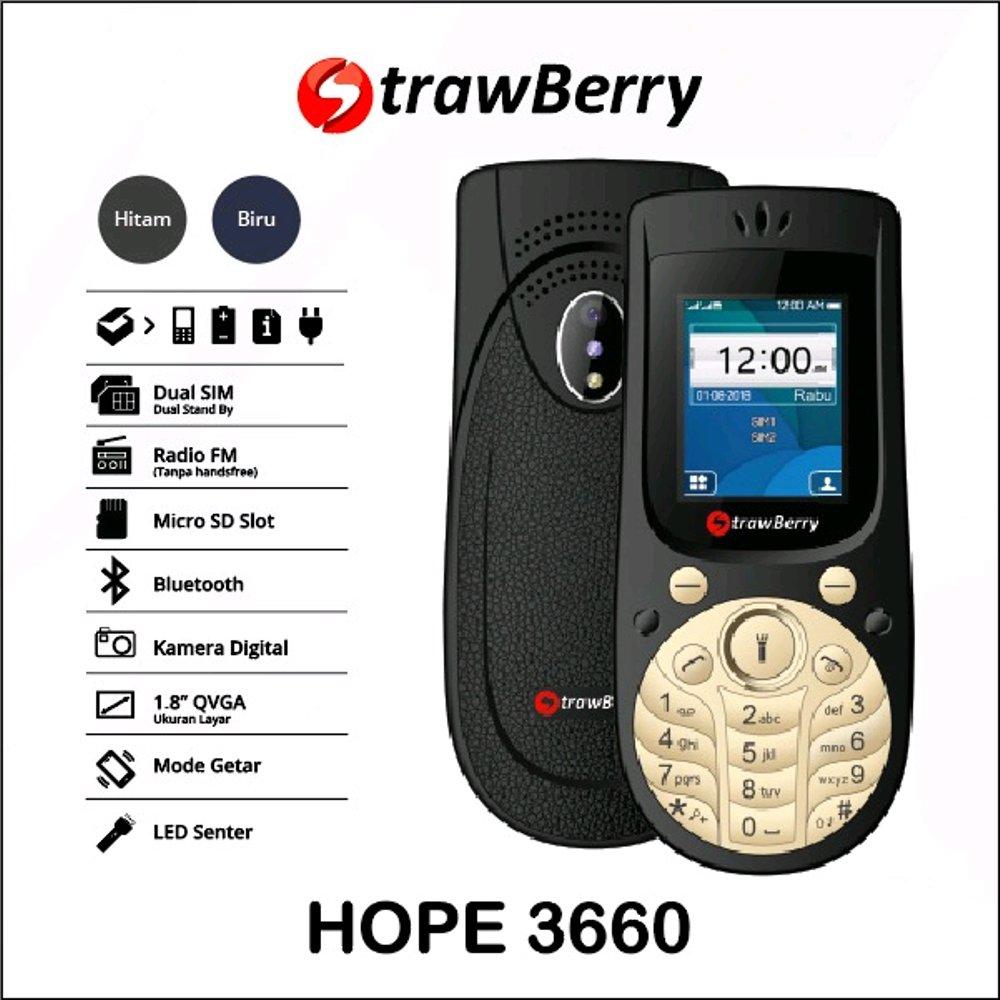 Strawberry HOPE 3660 Model Mirip Nokia 3660 - dual sim - Radio FM / Hp unik / hp murah