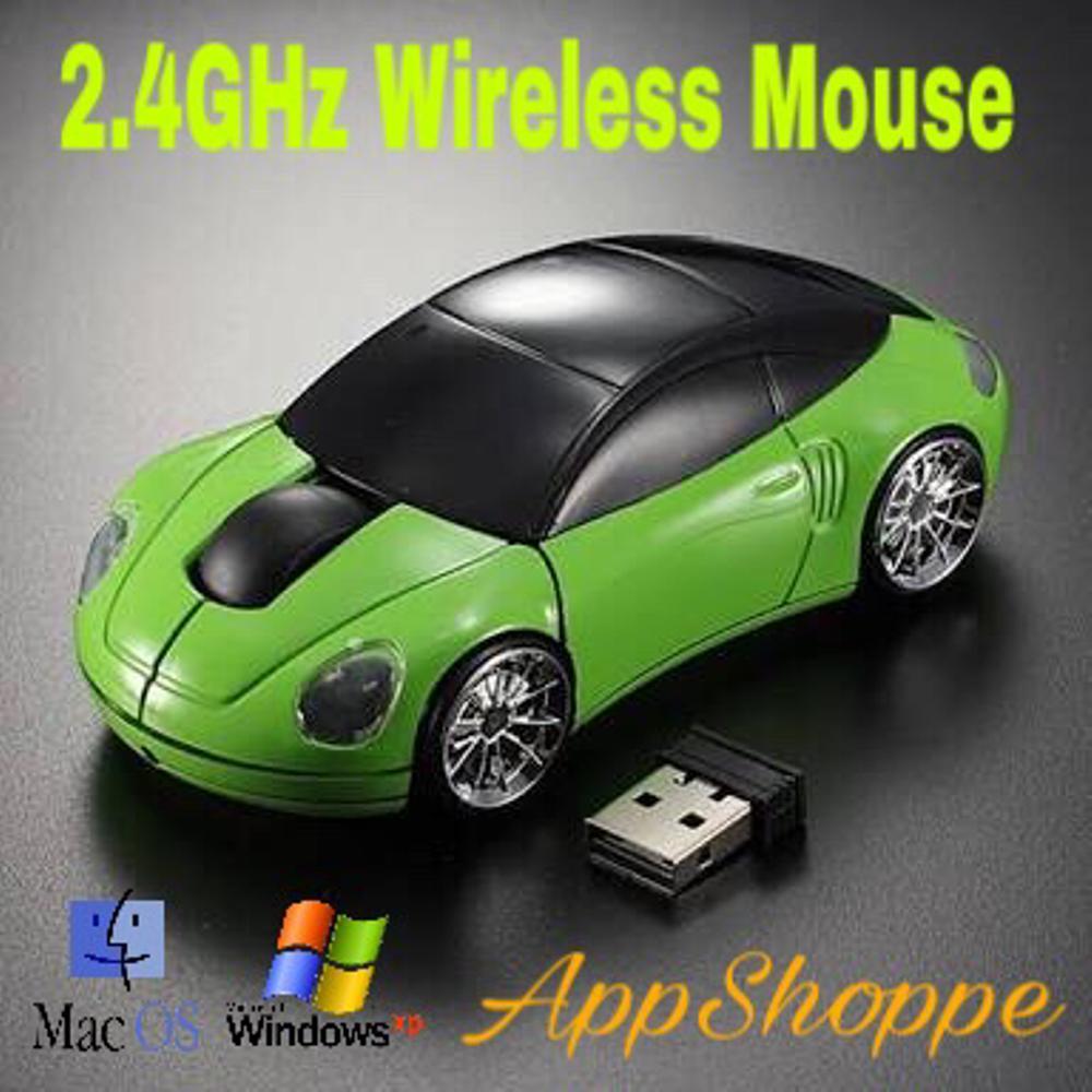 Wireless Car Mouse Mini Led Optical Mice 2.4Ghz 1600DPI 10m Colorful USB PORSCHE Car Shape Mouse PC Laptop Notebook di lapak AppShoppe appshoppe