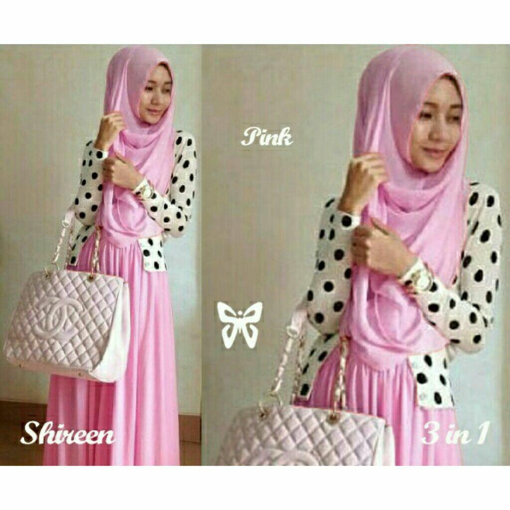 Setelan hijab / gamis / hijab / celana / fashion / baju muslim /casual