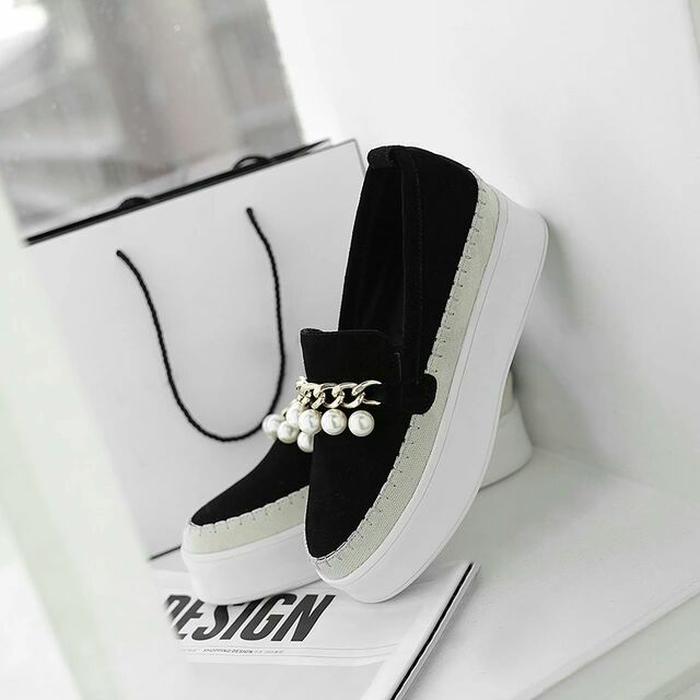 IDSHOES SEPATU SLIP ON YSL HITAM