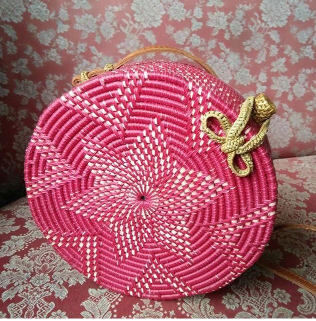 Tas Ratan ate Bali/Tas Ratan ate Warna/Motif Polos/Tas Rajut - Raisa