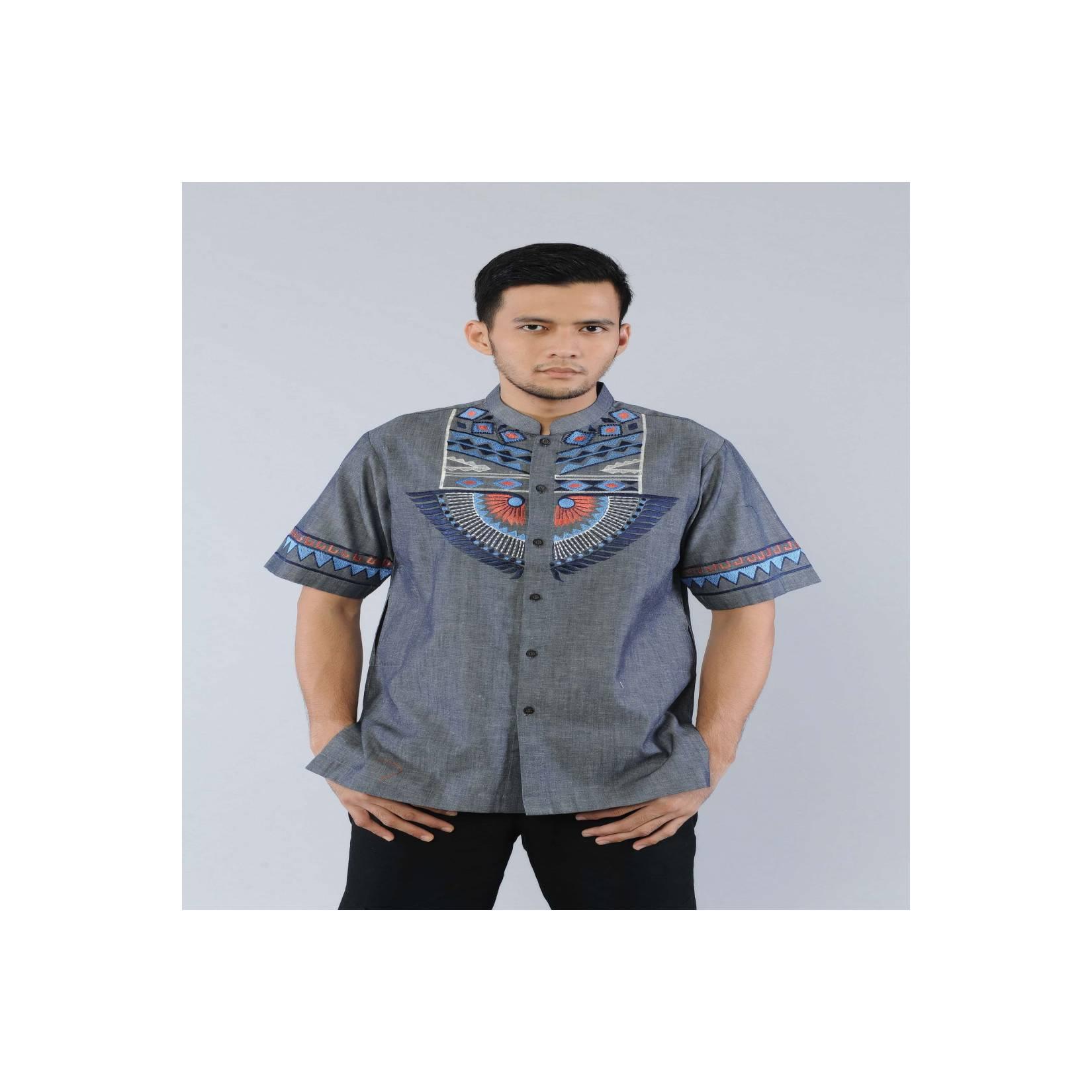Suplier baju koko lengan pendek modern bordir mewah preview itang yuna