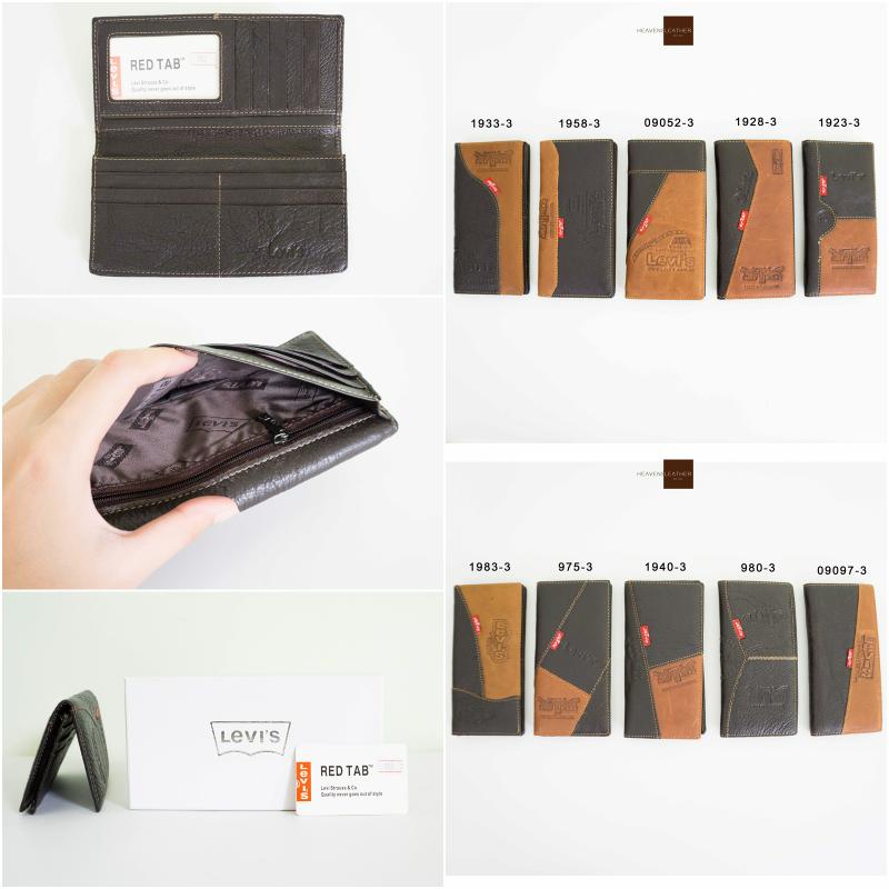 DOMPET PRIA KULIT ASLI LEVIS IMPORT DOMPET PANJANG SUPER QUALITY