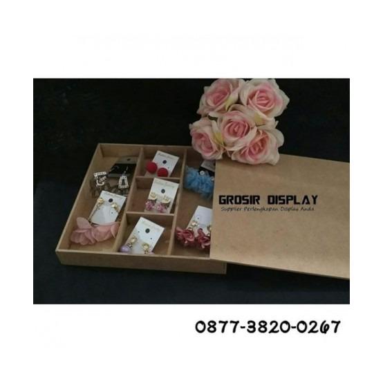 Kotak Perhiasan Aksesoris Kayu Tempat Pernak Pernik Gelang Kalung Anting Cincin Display Perlengkapan Toko Tempat Serbaguna