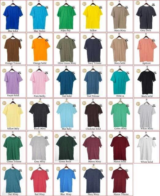 Ready! Baju Kaos Polos Distro Bdg - Putih - ready stock