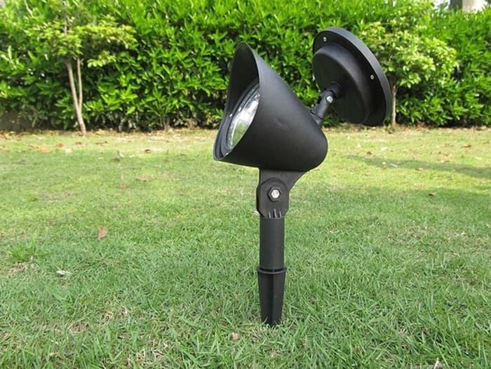 Jual Lampu Taman Tancap Sorot Hitam 3 LED Solar Power Tenaga Surya