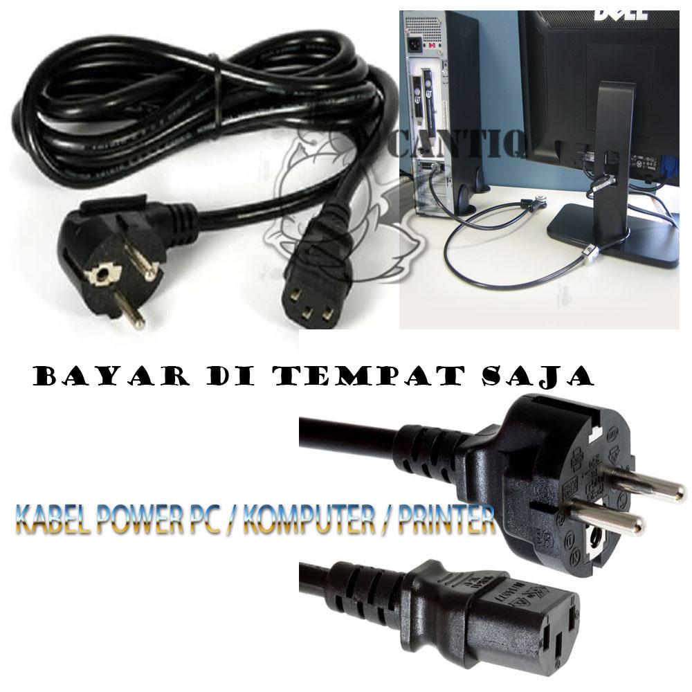 Universal Kabel Power PC / Komputer / CPU Cable Power Computer Kabel Power Computer Kabel Listrik Komputer / Kabel Power Printer Kabel listrik Printer Kabel Printer KABEL POWER LCD LED - Hitam