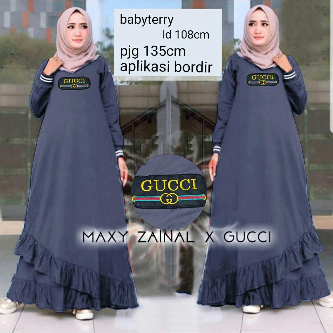 DoubleC Fashion Maxi wanita / Baju Muslim / Gamis Muslim / Maxi Gucci Embro / dress wanita DoubleC Fashion Maxi wanita / Baju Muslim / Gamis Muslim / Maxi Gucci Embro / dress wanita