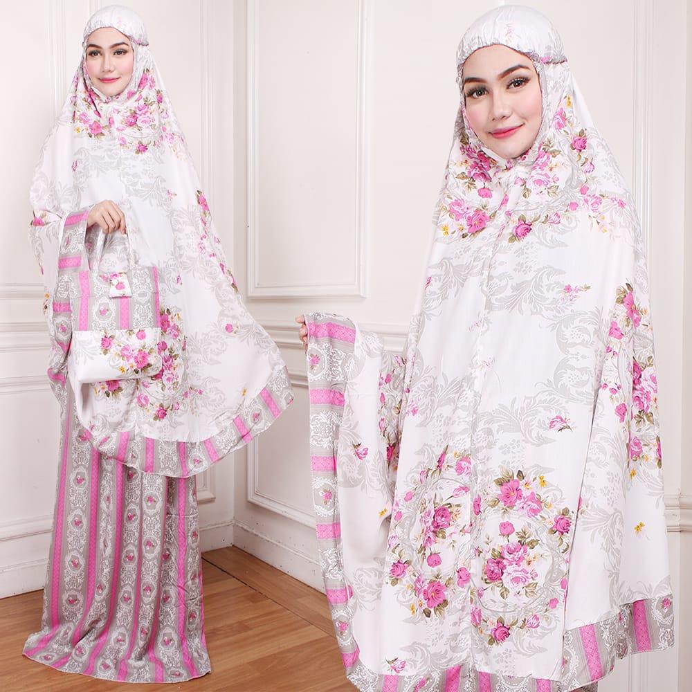 mukena dahlia dewasa plus tas