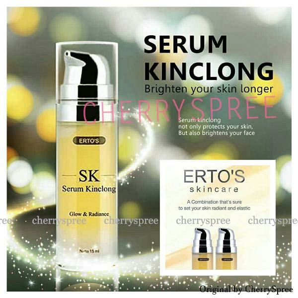 Ertos Serum Kinclong Wajah Cerah Glowing Whitening Serum BPOM Muka Kulit Bersih Erto's Serum - 15ml
