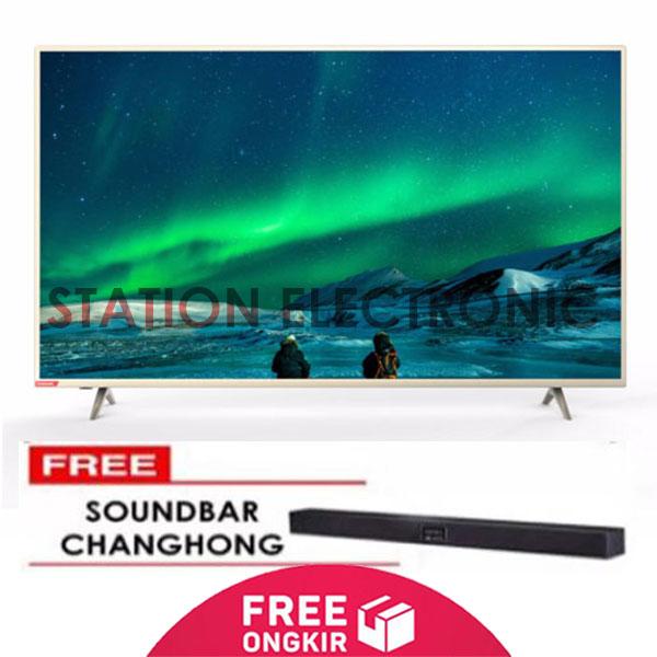 CHANGHONG 4K UHD Smart Digital plus Free Soundbar LED TV 55