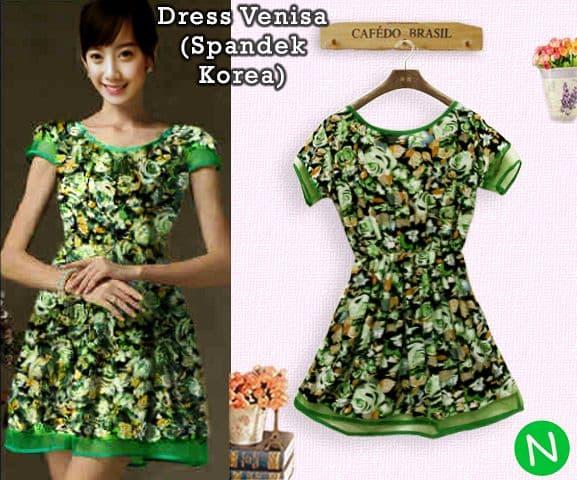2609-dress venisa / Baju wanita / gamis / baju atasan wanita / Baju wanita murah / baju wanita jumbo / baju polos / baju wanita polos / baju pesta / kemeja wanita / baju couple / dress