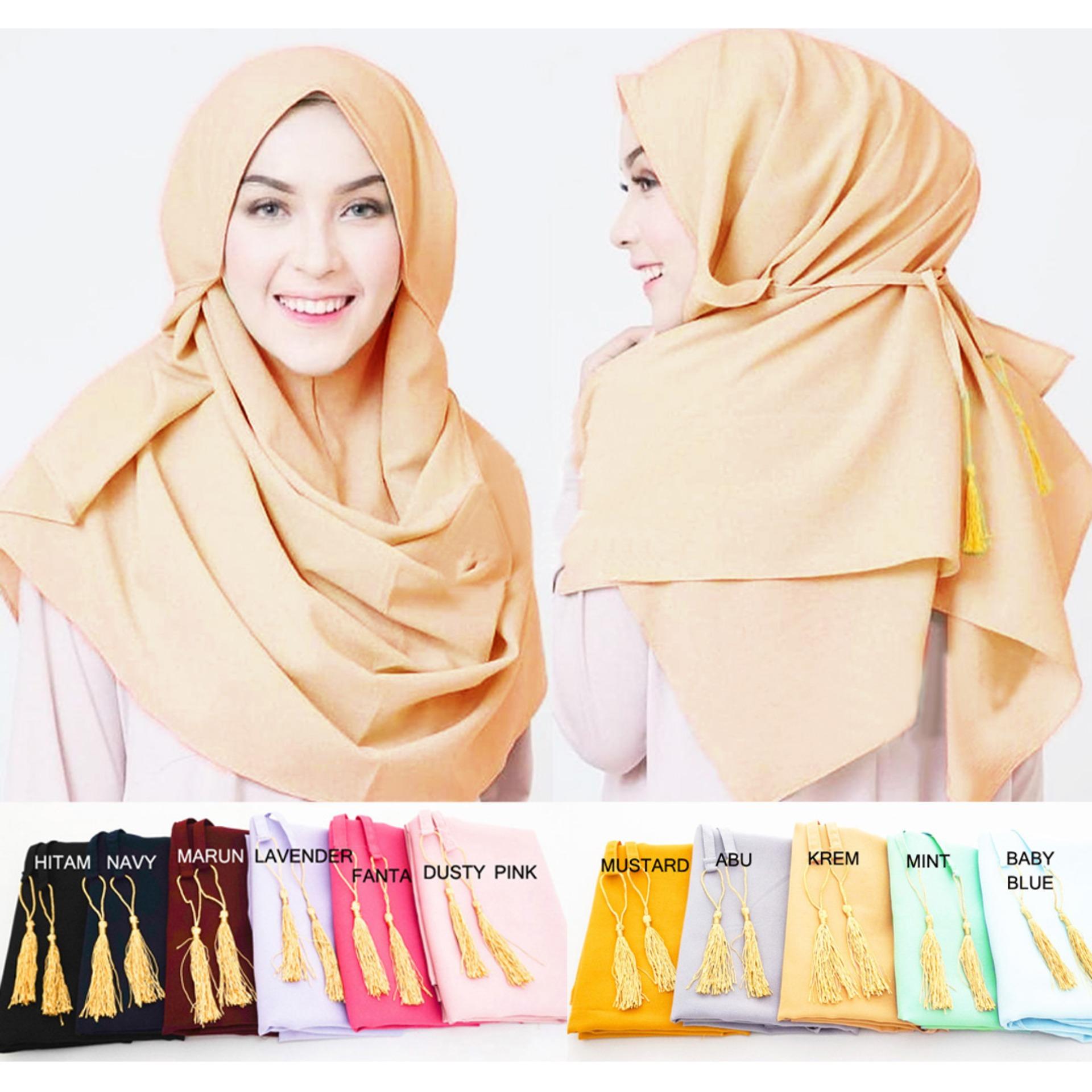 Loveme Kerudung Instan Pashmina Instan Hijab Instan Jilbab Instan Khimar Amira Pastan Berkualitas