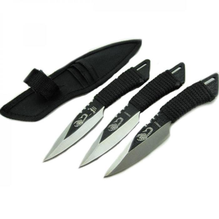 HOT SPESIAL!!! The Scorpion Fixed Blade Throwing Knife - 225577 Hitam - koznVp