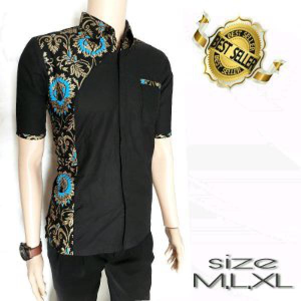 kemeja batik kombinasi gaul