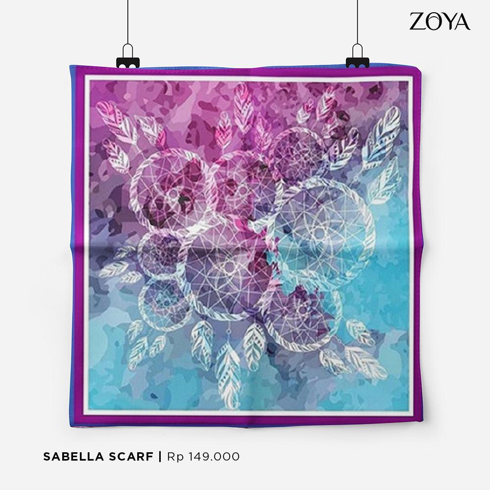 Kerudung Zoya Hijab Segiempat - Sabela Scarf