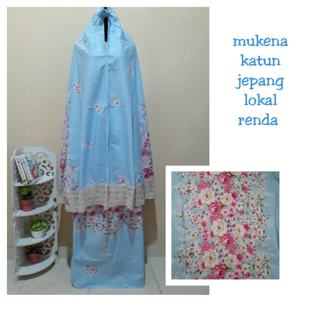 Mukena Katun Jepang Shabby Chic Renda Rajut