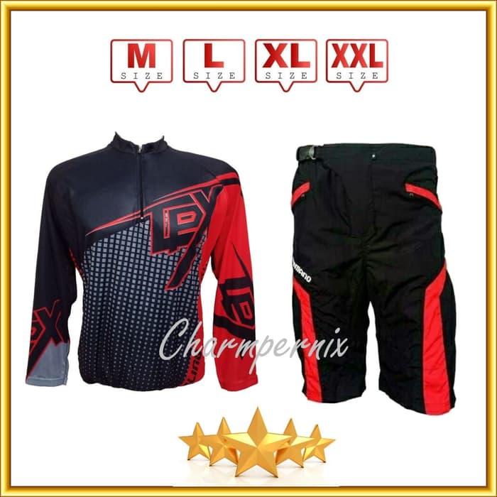Murah Promo !!!! Baju jersey kaos sepeda terbaik plus celana sepeda padding