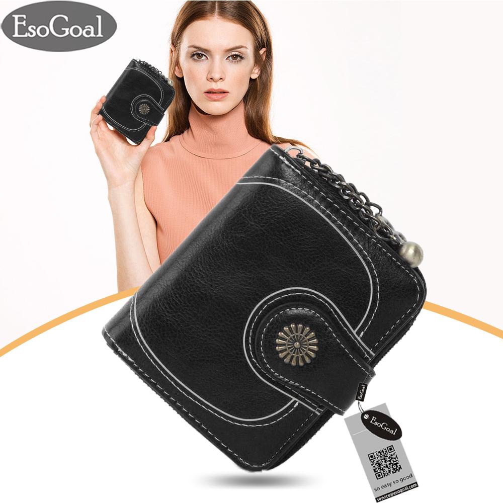 EsoGoal Dompet Wanita Dompet Kulit Wanita Clutch Dompet Mini Untuk Menyimpan Kartu Kredit