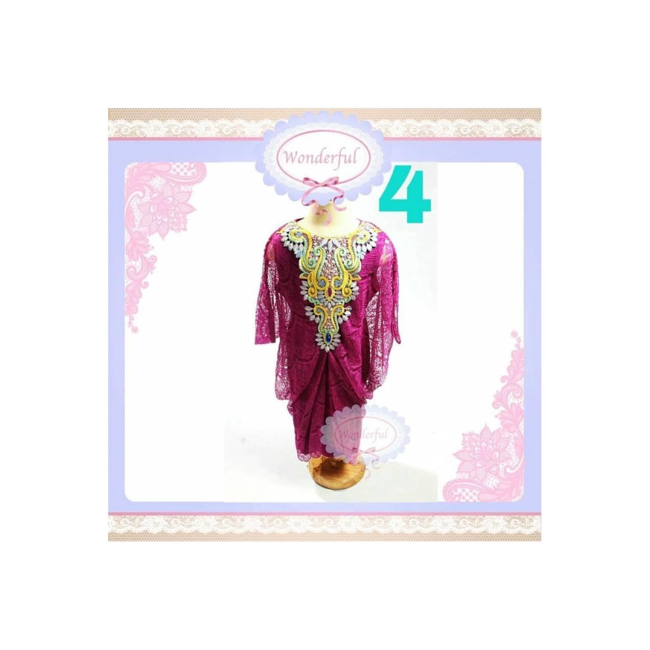 KAFTAN ANAK UNGU BIG SIZE Dress Branded Gamis Pesta Frozen Gaun Import