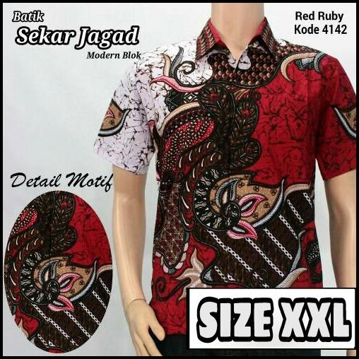 Model Baju Batik Ukuran Jumbo XXL Baju Batik Besar Kemeja Batik Size Jumbo Motif Naga