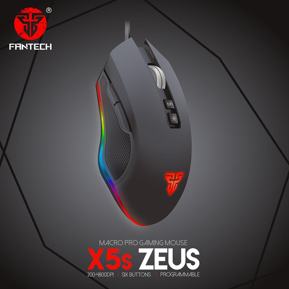 Fantech Mouse Gaming X5s ZEUS Running RGB Macro