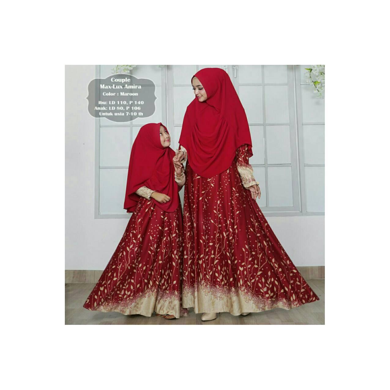 gamis couple almira/ setelan gamis ibu n anak