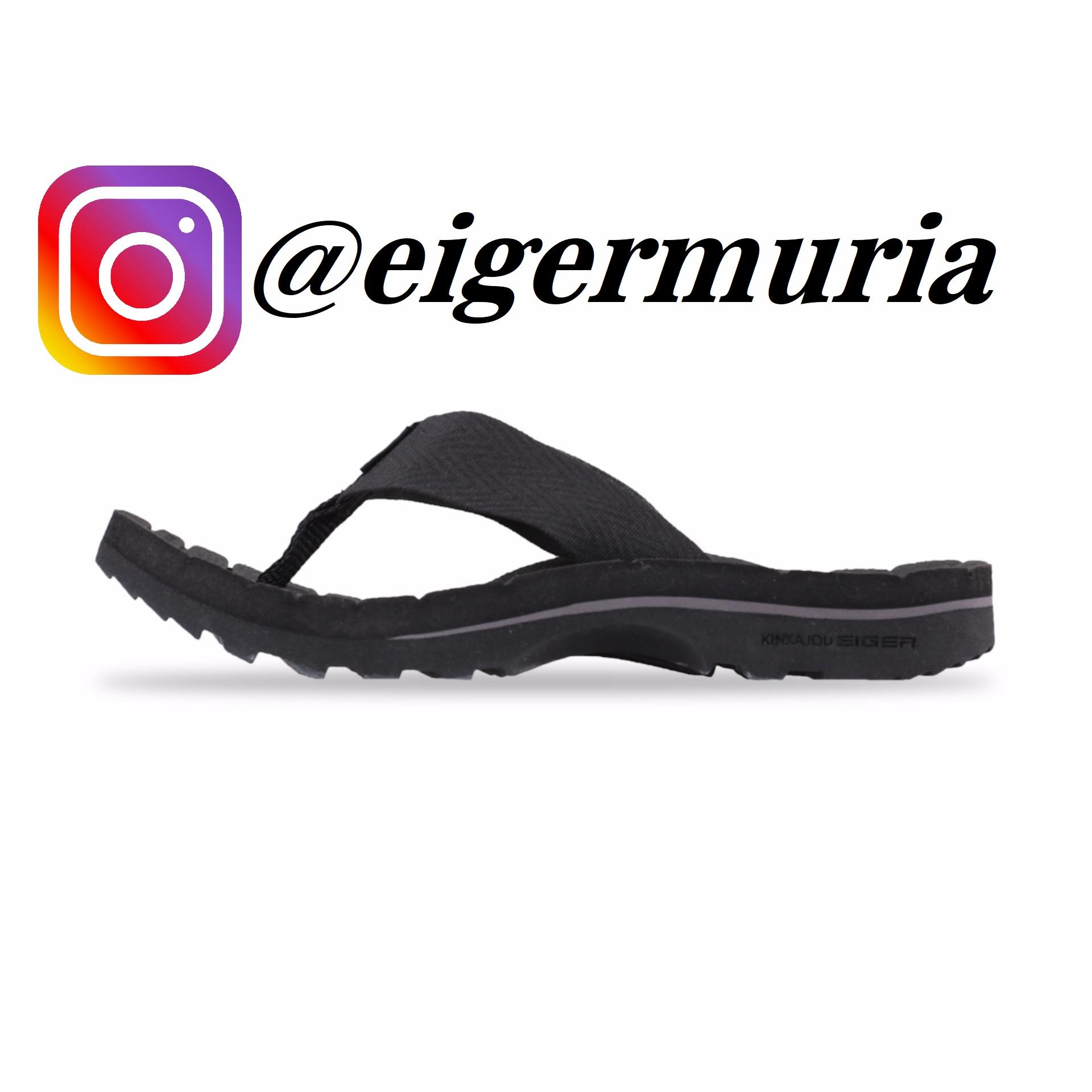 PROMO SANDAL GUNUNG EIGER KINKAJOU HITAM / SANDAL JEPIT EIGER HITAM / SANDAL JAPIT EIGER TERBARU