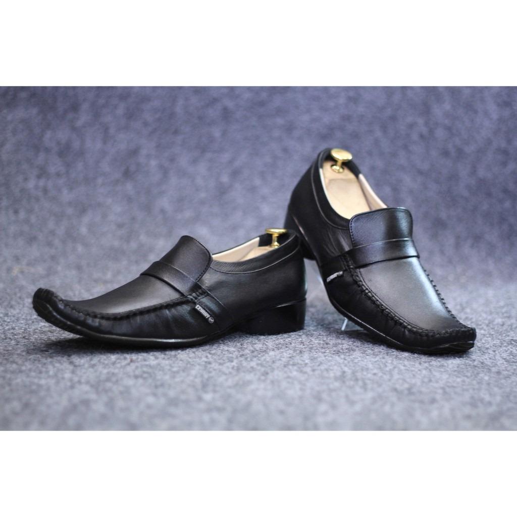 sepatu casual pria kulit pantopel formal pantofel handmade untuk kerja kantor kickers Cevany murah