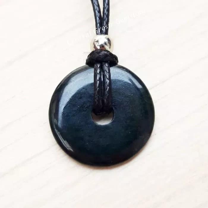 Liontin Batu Giok Hitam Black Jade Asli Natural By Central Grosir G3mstone.