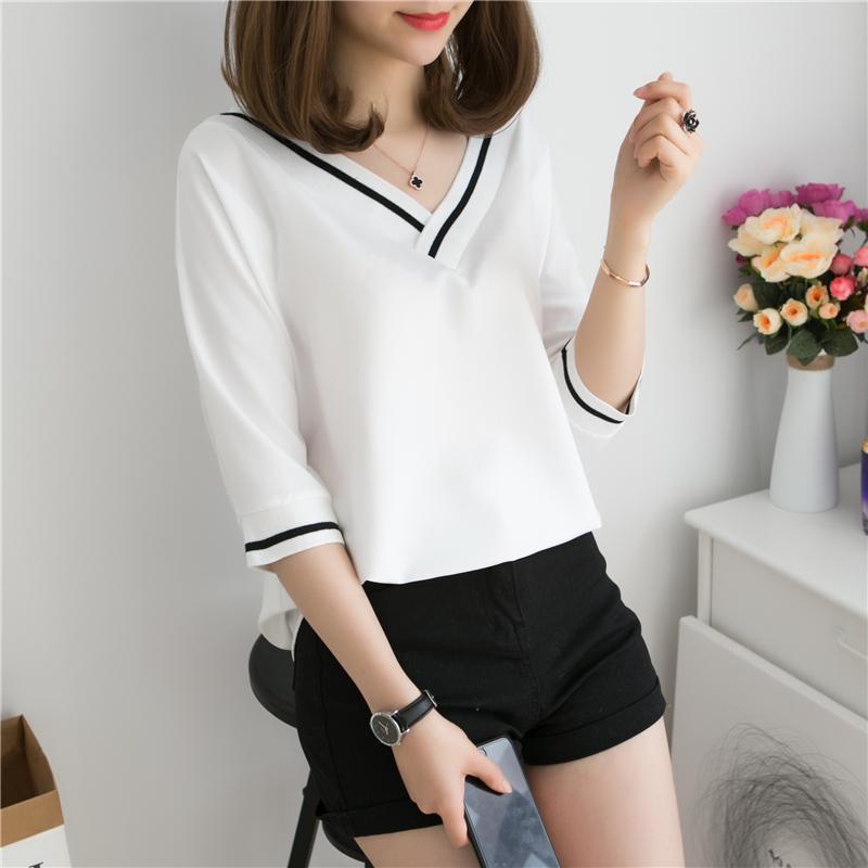 MM Baju Dalaman Perempuan Baru Atasan Seksi Kerah V (Hitam)