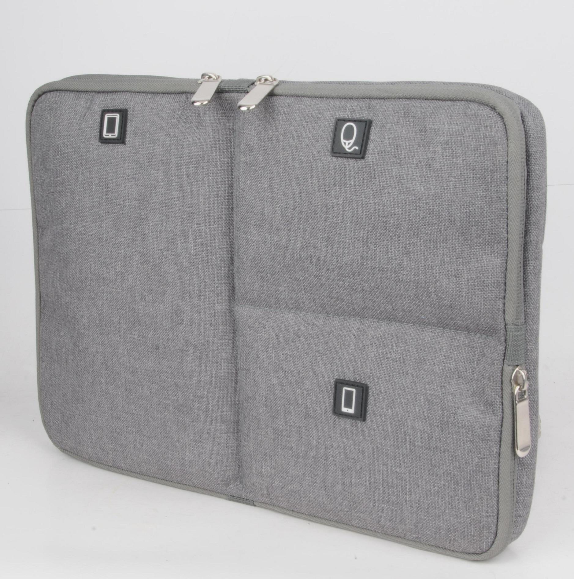 Techwaves 13.3-inch Multifunctional Laptop Sleeve, Water Resistant, Shock Resistant, for MacBook, MacBook Air, MacBook Pro, HP, Dell, Lenovo, Acer, ASUS, Toshiba, Notebook Chromebook Protective Carrying Case, Grey