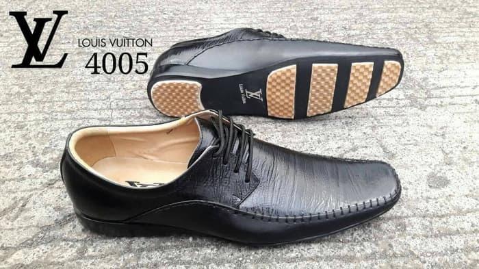 MURAH FREE BONUS sepatu kerja formal Louis Vuitton pantovel kulit asl - yPfd2I