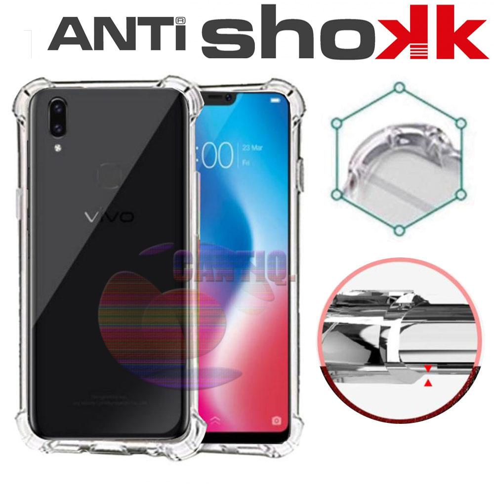 Case Anti Shock Vivo V9 2018 Ultrathin Anti Crack Elegant Softcase Anti Jamur Air Case 0.3mm / Silicone Vivo V9 2018 / Soft Case / Silikon Anti Crack / Case Hp / Case Vivo V9 2018 - Putih Transparant