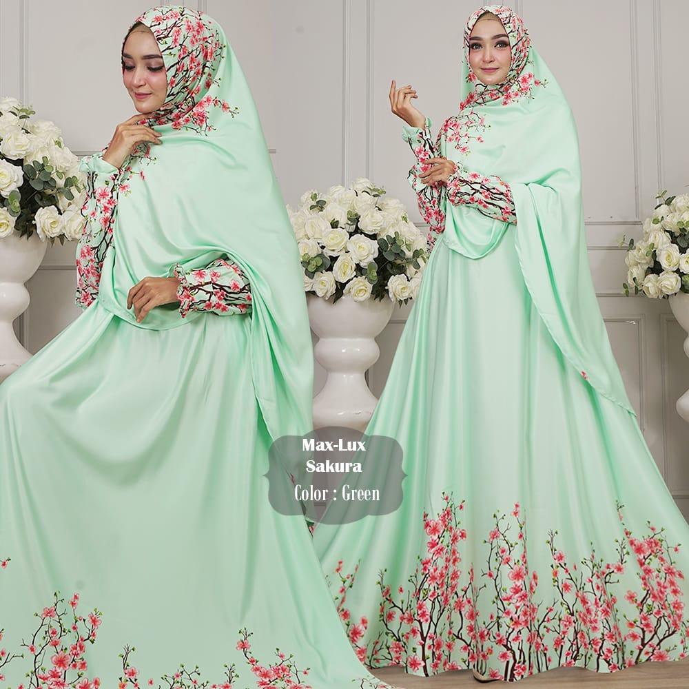Humaira99 Gamis Syari Muslim Dress Hijab Muslimah Atasan Wanita Maxmara Lux Sakura