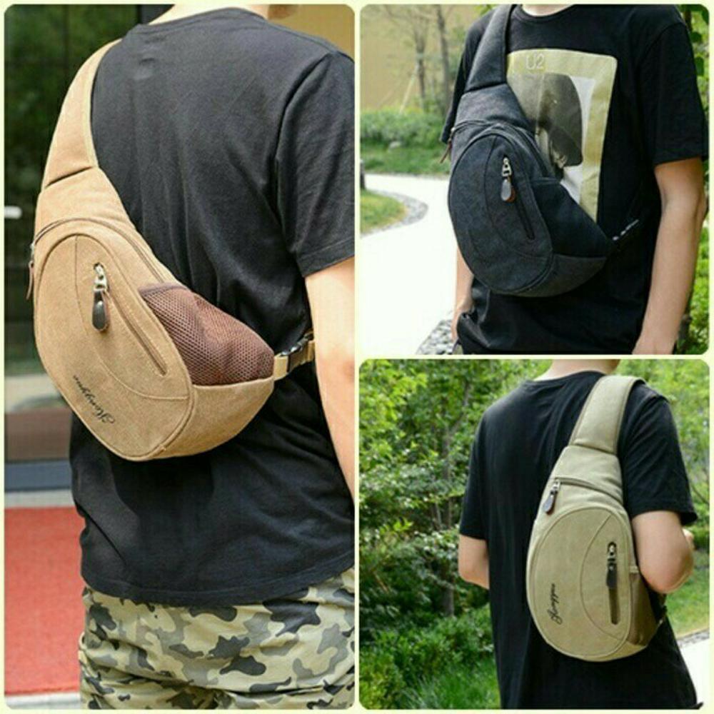 tas selempang pria kanvas - tas import - tas murah kekinian - tas gadget hp - tas korek rokok hp - tas santai - tas sekolah kantor- branded batam di lapak pelangi_bag bagusia08