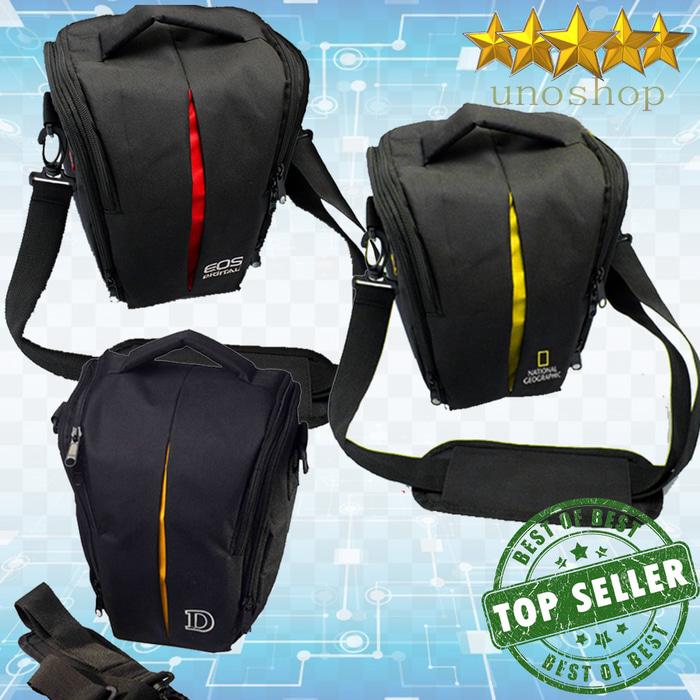 Tas Kamera DSLR Mirrorless Nikon Canon Natgeo Slempang gratis raincover Kode U S T H