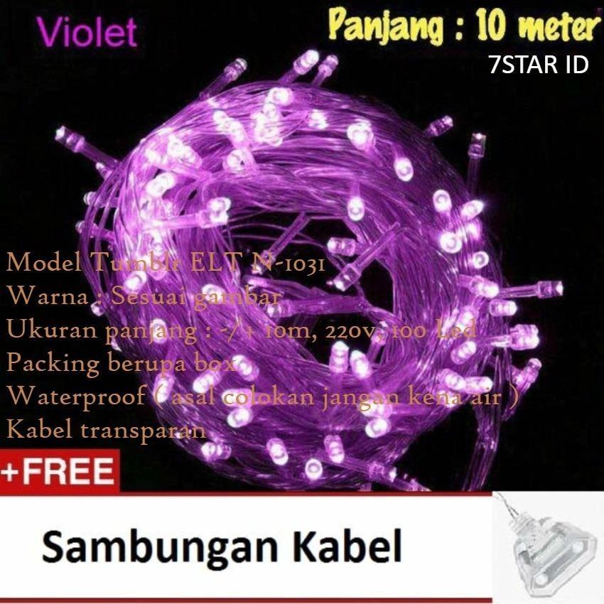 Lampu Tumblr Light Murah 10 METER / Lampu Hias ELT N-1031 7STAR Dekorasi Dan Hias Tumblr Natal Twinkle Light 10 Meter FULL + Ada Colokan Sambungan