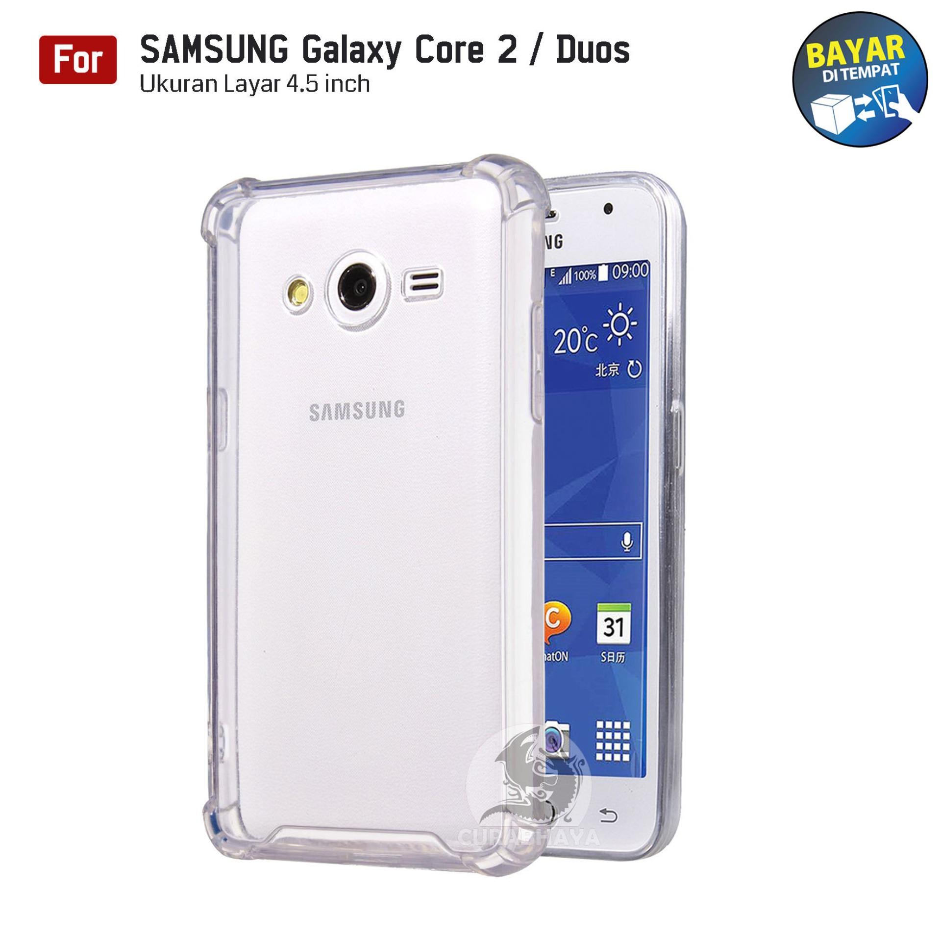 AirShock Samsung Galaxy Core 2 / Duos / G355 | Anti Crack Premium Softcase Cushion ShockProof - Bening
