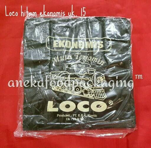 Kantong Plastik Loco Hitam Ekonomis Uk. 15 (50Lbr)