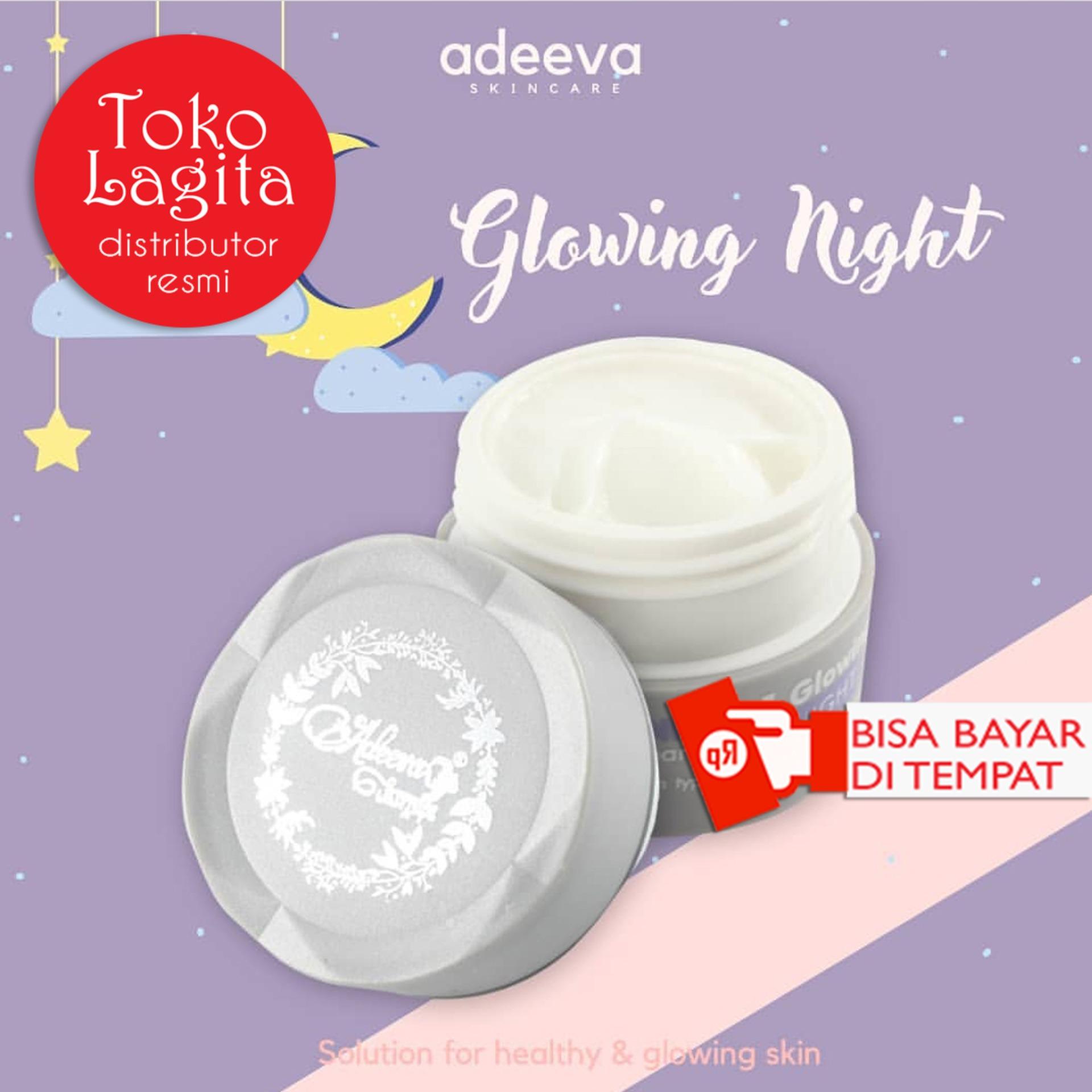Adeeva Skincare Whitening Night Glowing - Cream Malam (1 Pcs)