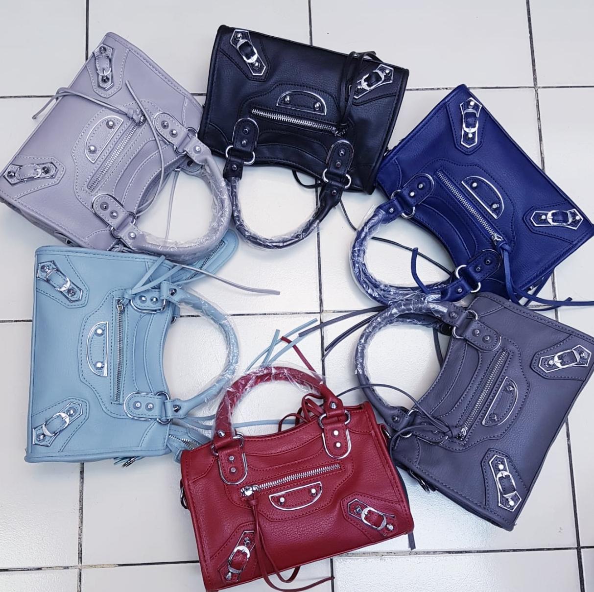 Tas balenciaga classic mini city bag SEMI PREMIUM(6WARNA HITAM/NAVY/ABU TUA/ABU MUDA/SOFT BLUE/MERAH)