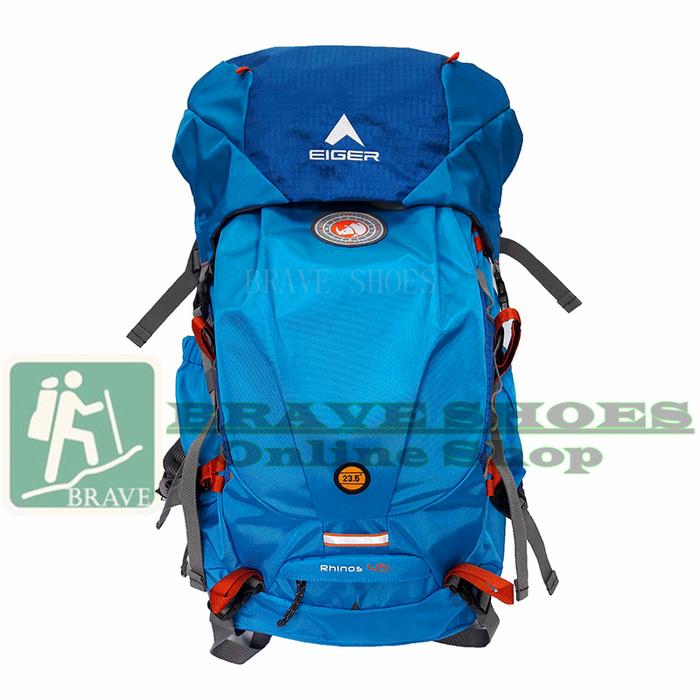 Tas Ransel Carrier EIGER RHINOS 1242 45L Max+Rain Cover- Blue - aDRaju