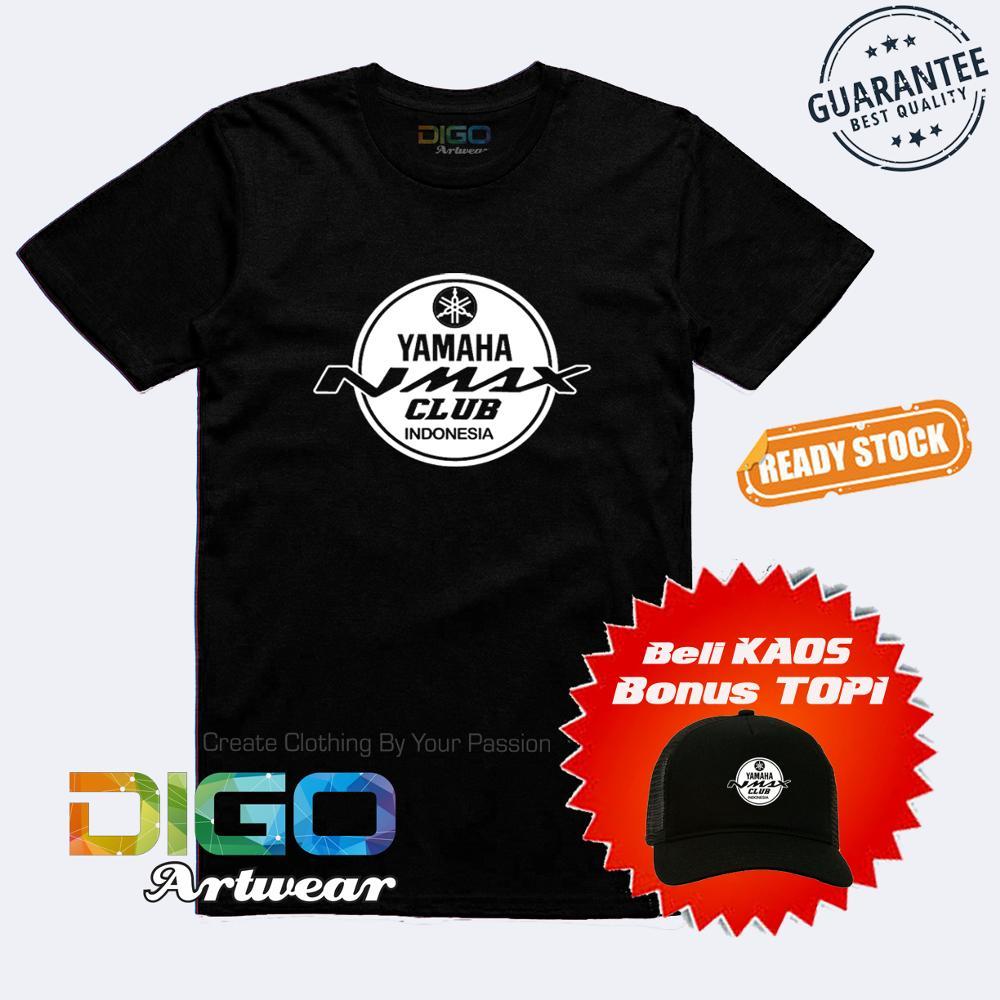 Kaos Yamaha Nmax Club Indonesia Distro Keren Dan Cool Premium Quality Ready Size S M L Xl Xxl BONUS Topi Exclusif