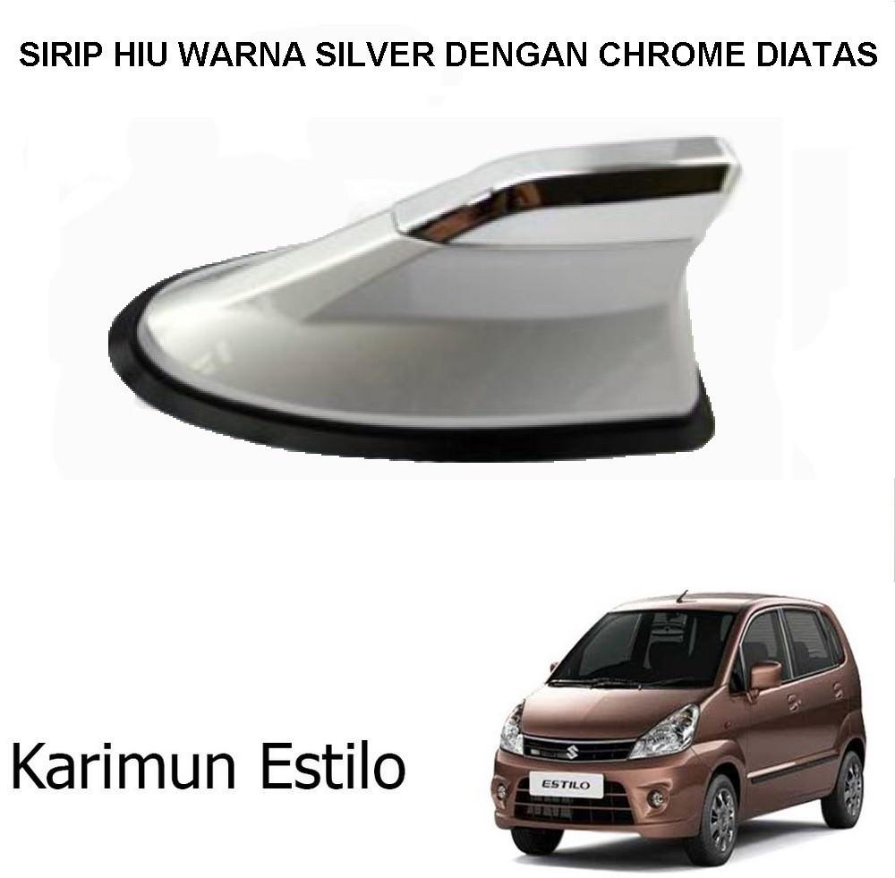 Antena Sirip Hiu Mobil Karimun Estilo Universal Warna Dengan Chrome Diatas