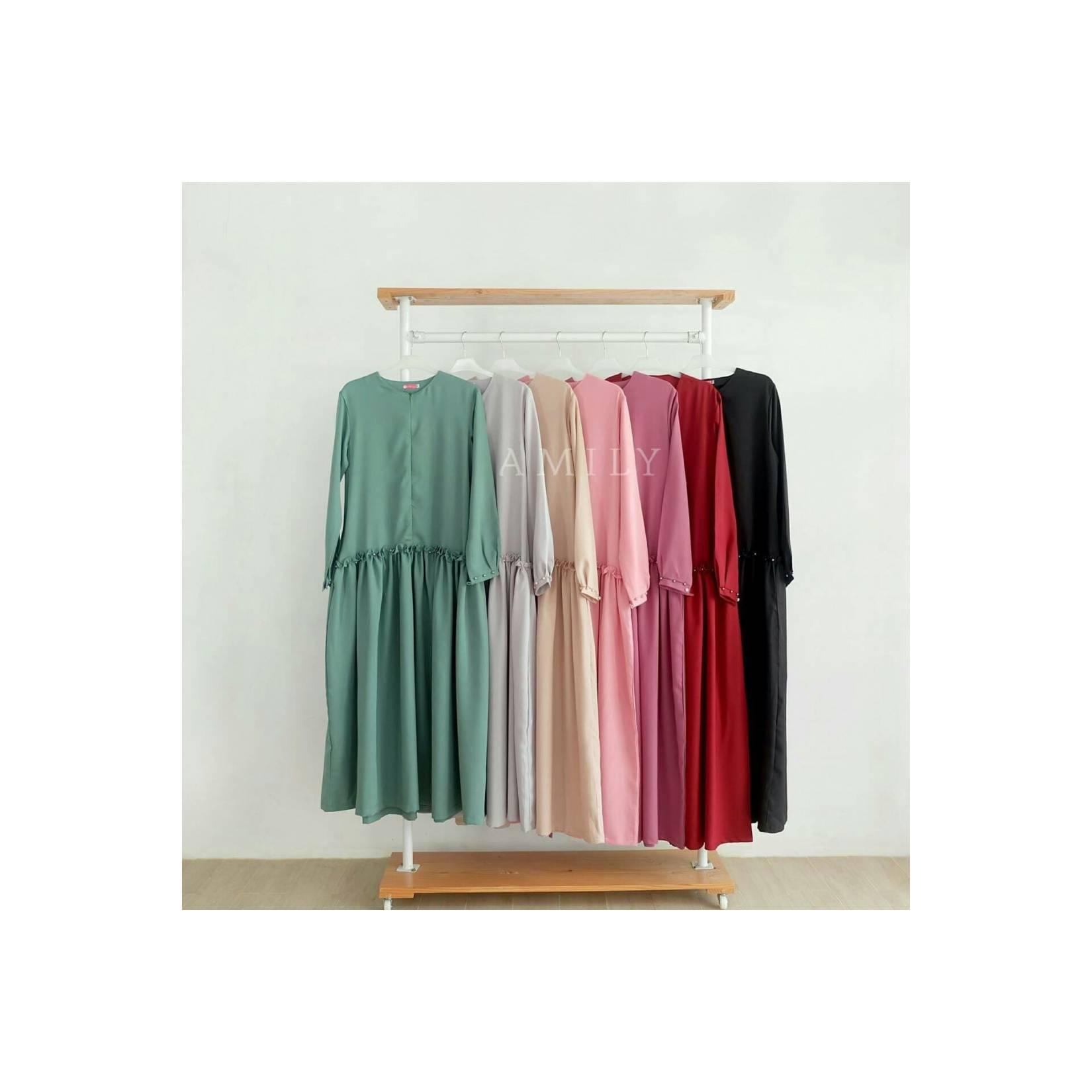 CYRA SET HITAM -GAMIS KHIMAR SYARI size L