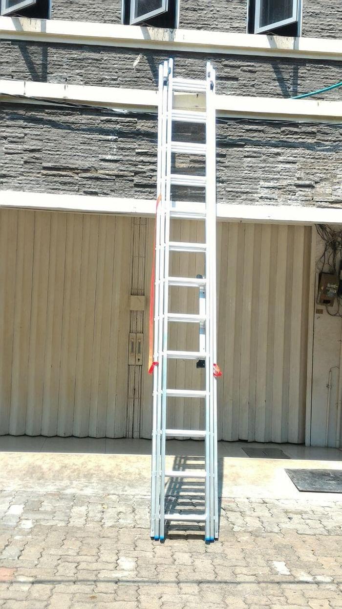 Promo Tangga Aluminium Extension 9 Meter Merk Liveo LV2113 Garansi 1 Tahun Original