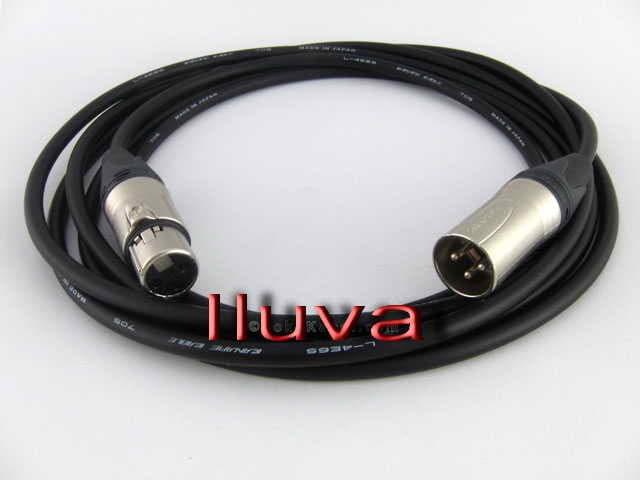 Kabel Mic Canare Plus Jack XLR Neutrik M To XLR Neutrik F Original 7 M