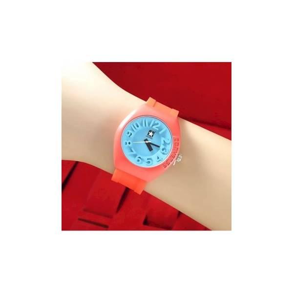 Jam Tangan Wanita / Cewek Murah Converse SK366 Rubber Red