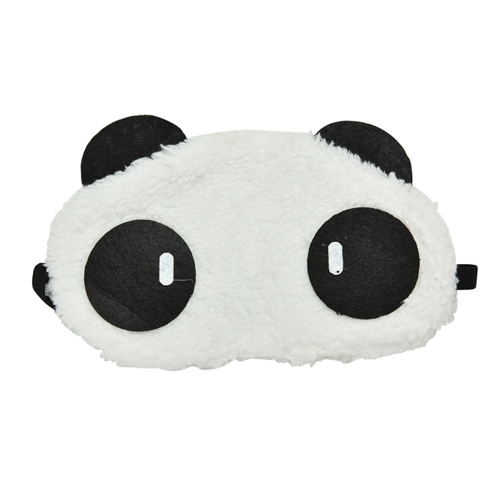 Lucu Panda Wajah Mata Perjalanan Tidur Topeng Lightproof Penutup